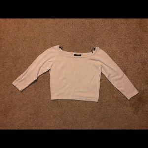 Cream crop top